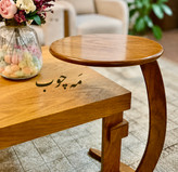 میز عسلی مدل لپ تاپی گرد